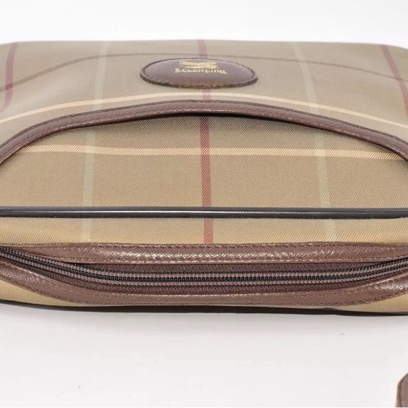 Burberry Vintage Olive Windowpane Shoulder Bag with Adjustable Strap - Picture 8 of 12